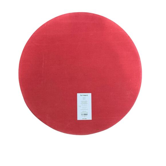 Pier 1 Glass Bead Placemats Christmas Holiday Dinner 15" Round Red Green Gold 4 - Picture 8 of 11